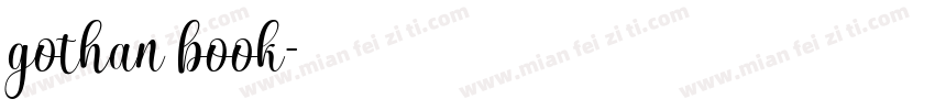 gothan book字体转换